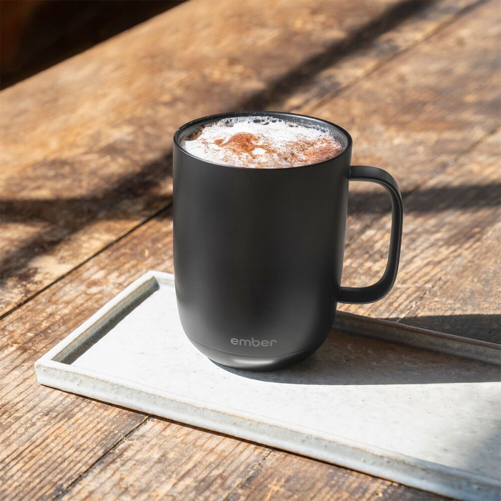 Ember Electric Insulated Smart Mug Cup W/ Charging Coaster 295mL Black