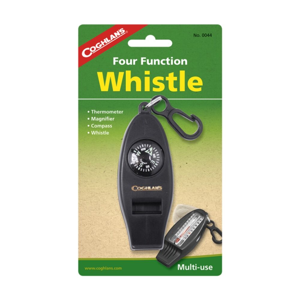 Coghlans Four Function Whistle Compass Thermometer Magnifier Accessory