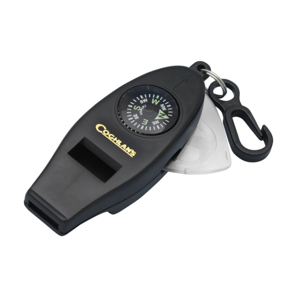 Coghlans Four Function Whistle Compass Thermometer Magnifier Accessory
