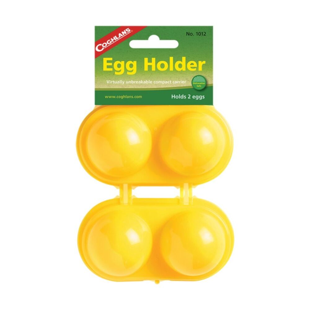 4PK Coghlans Egg Holder Compact Unbreakable Plastic Holds 2 Storage Case