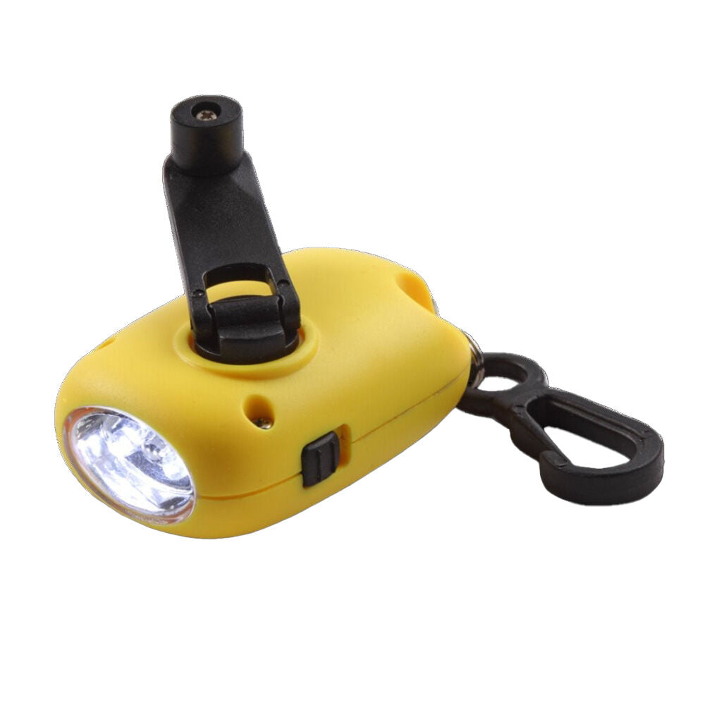 50pc Coghlans Dynamo Flashlight Bowl Battery-Free 2 LED Bulbs Yellow & Red