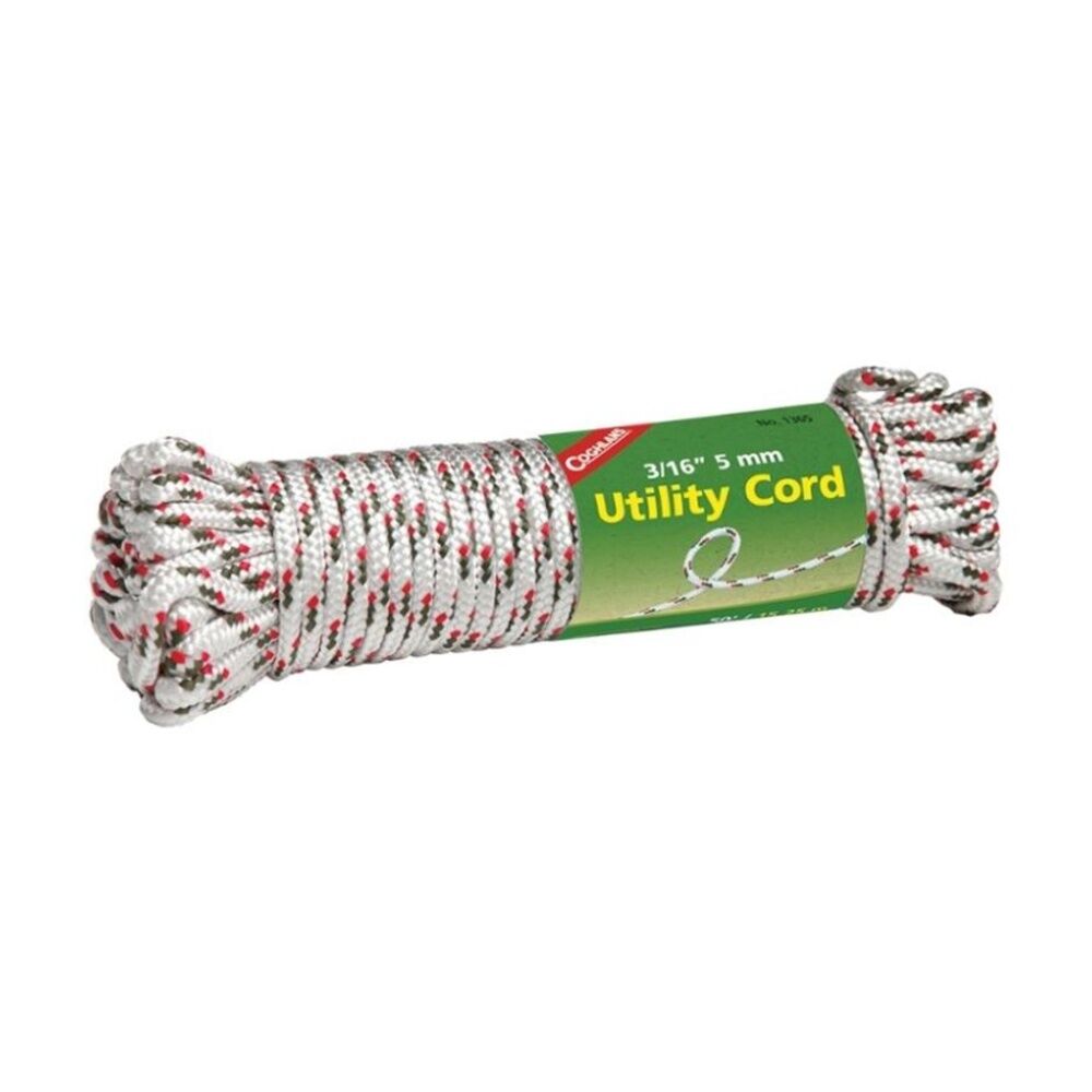 Coghlans Utility Cord 5mm Diameter Strong Woven Polypropylene Durable