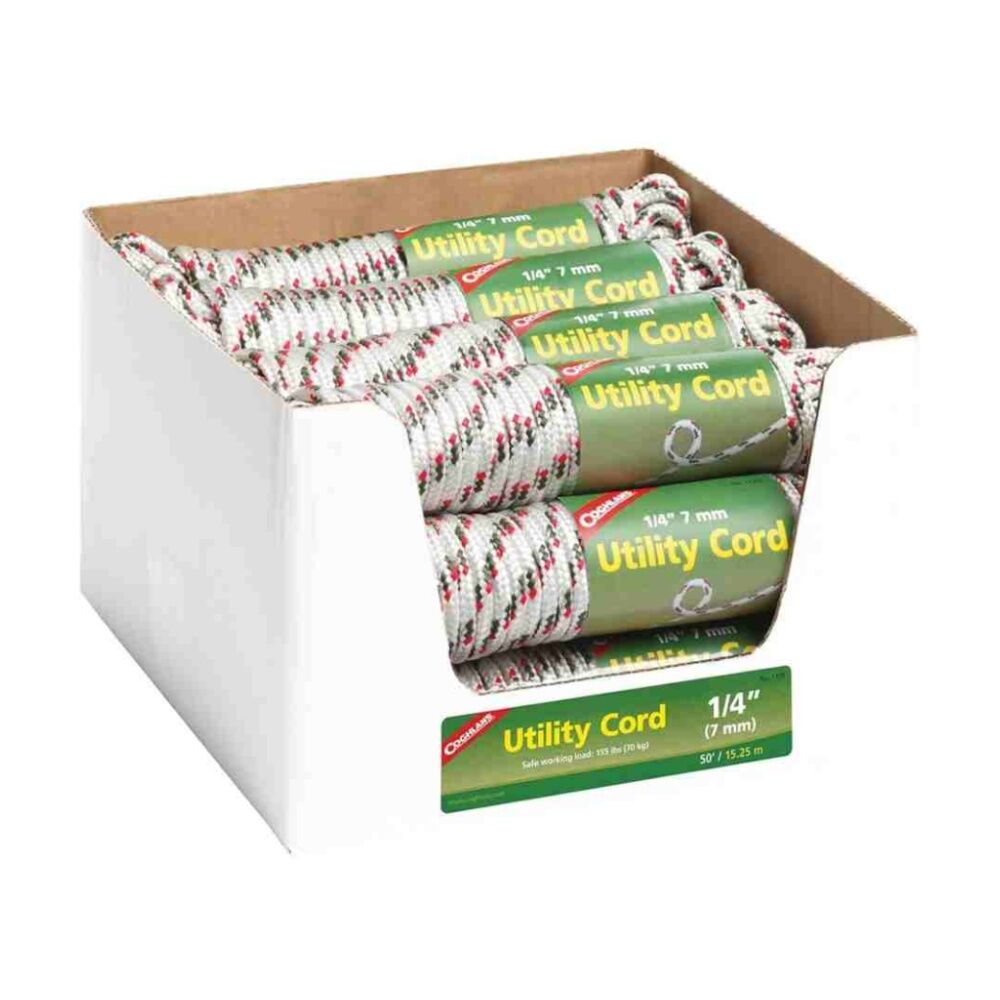 Coghlans Utility Cord 7mm Diameter Strong Woven Polypropylene Durable