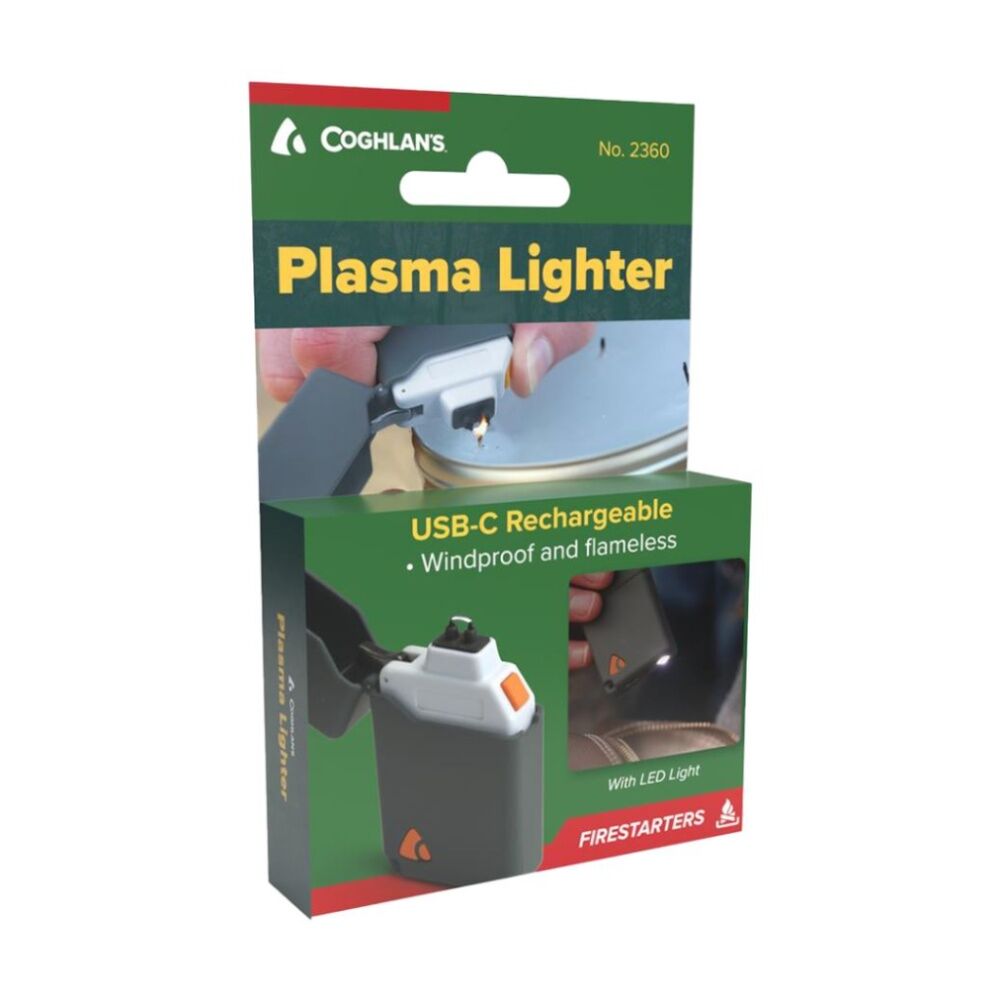 Coghlans Plasma Lighter Rechargeable Windproof Flameless USB-C LED Light