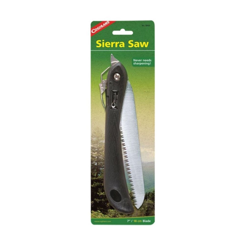 Coghlans Sierra Saw Tempered Steel Locking Blade 18cm Durable Outdoor Tool