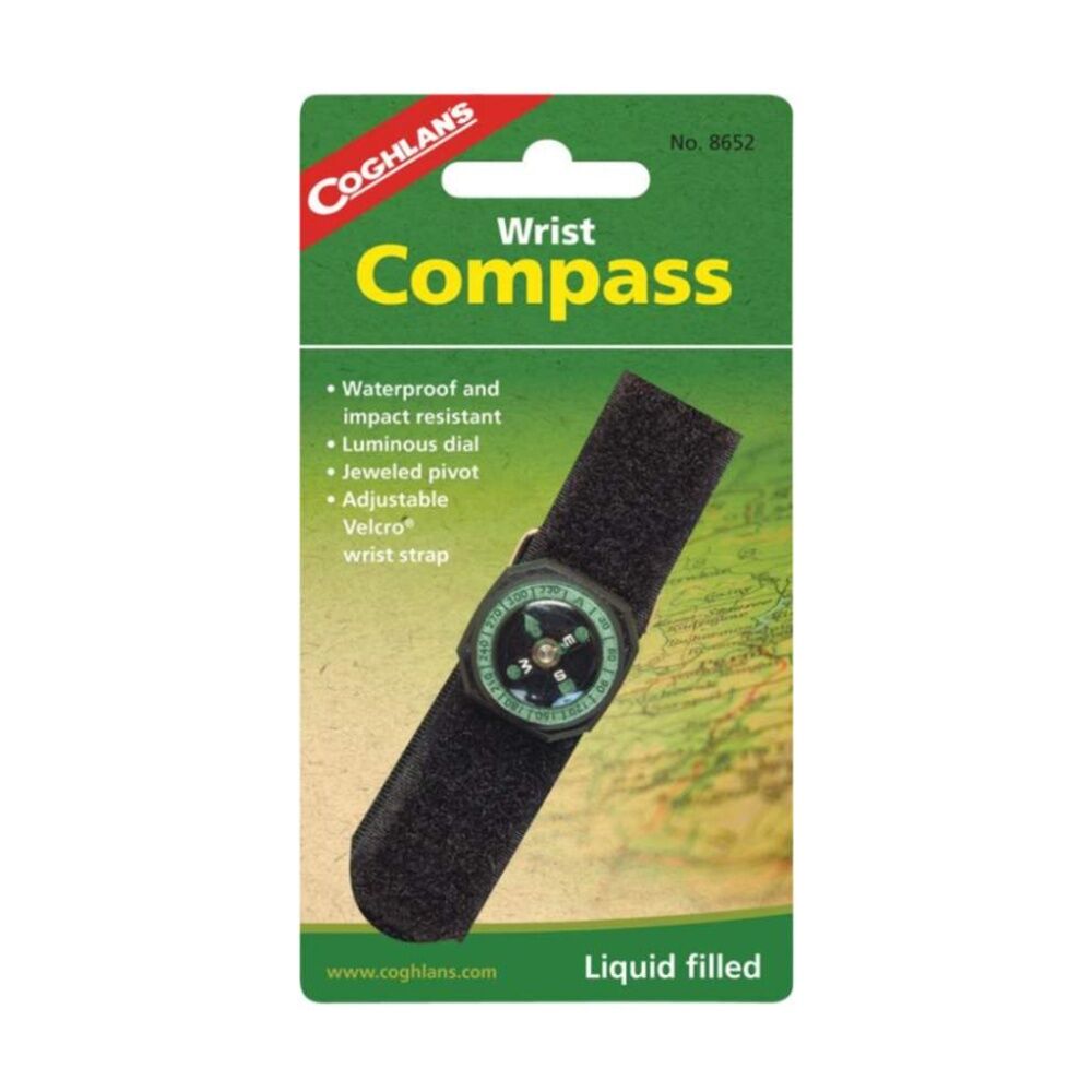 Coghlans Wrist Compass Liquid Filled Waterproof Luminous Dial 2.2cm
