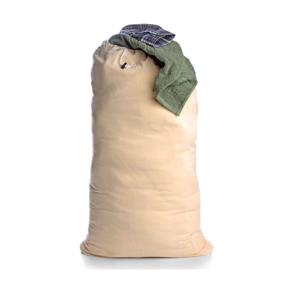 Coghlans Laundry Bag Natural Cotton W/ Drawstring & Cord Lock 56x91.5cm