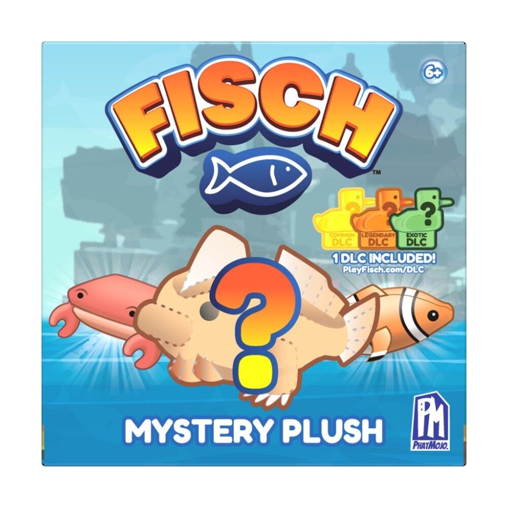 2PK Phat Mojo Fisch Collectible Plush With DLC Code Included Assorted 4"