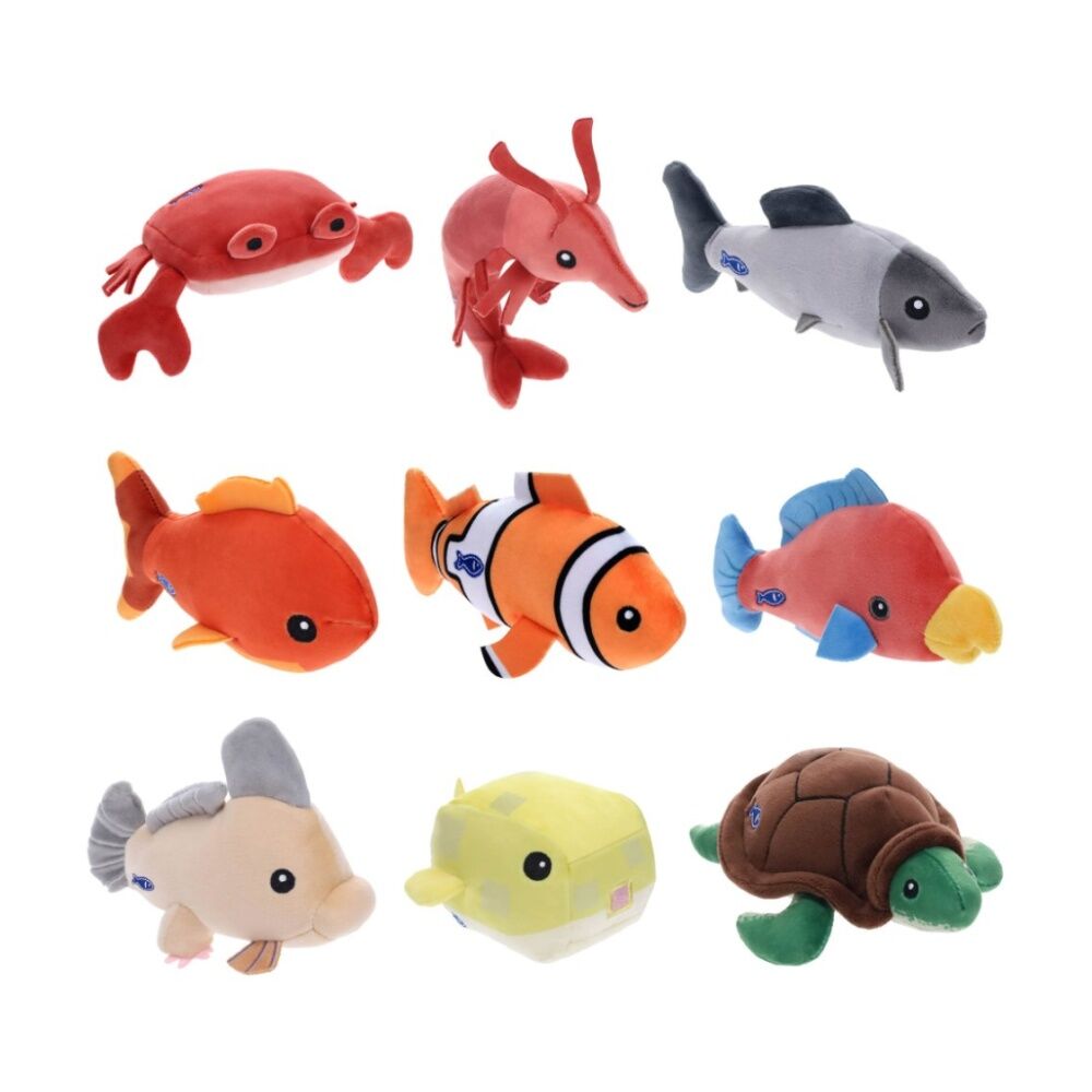2PK Phat Mojo Fisch Collectible Plush With DLC Code Included Assorted 4"