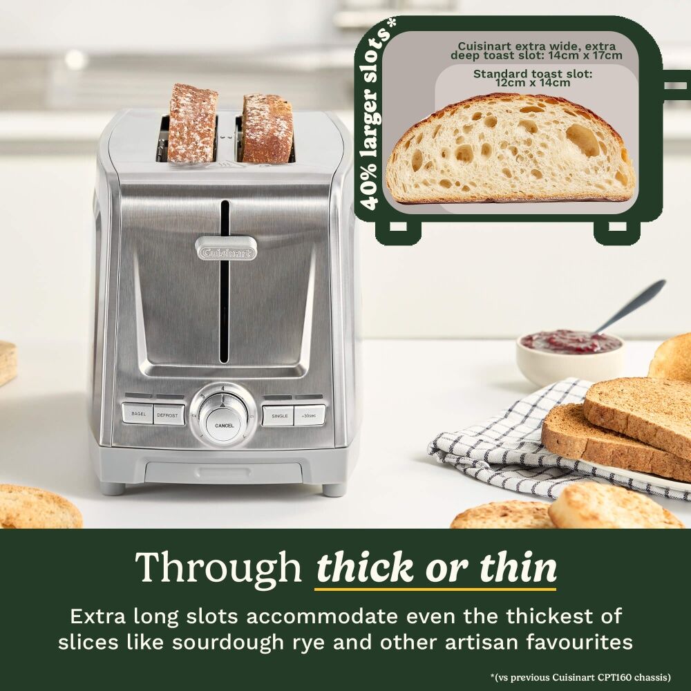 Cuisinart Core Collection 2 Slice XL Toaster Stainless Steel Kitchen Appliance