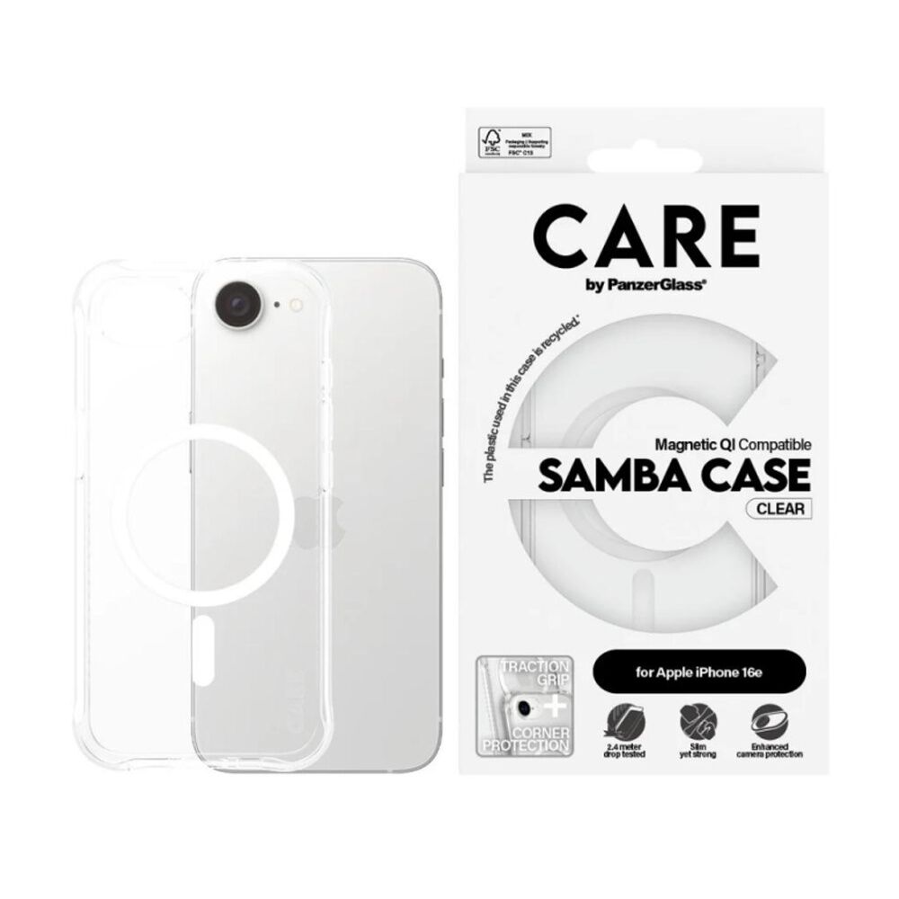 Panzer Samba Case (MS) - iPhone 16e Recycled Tpu Material Clear