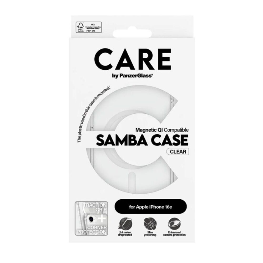 Panzer Samba Case (MS) - iPhone 16e Recycled Tpu Material Clear
