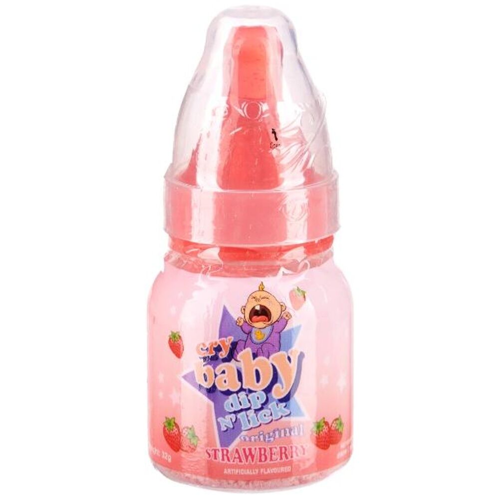 24PK Universal Candy Cry Baby Dip n Lick Fruit Flavoured Sweet 32g Assorted