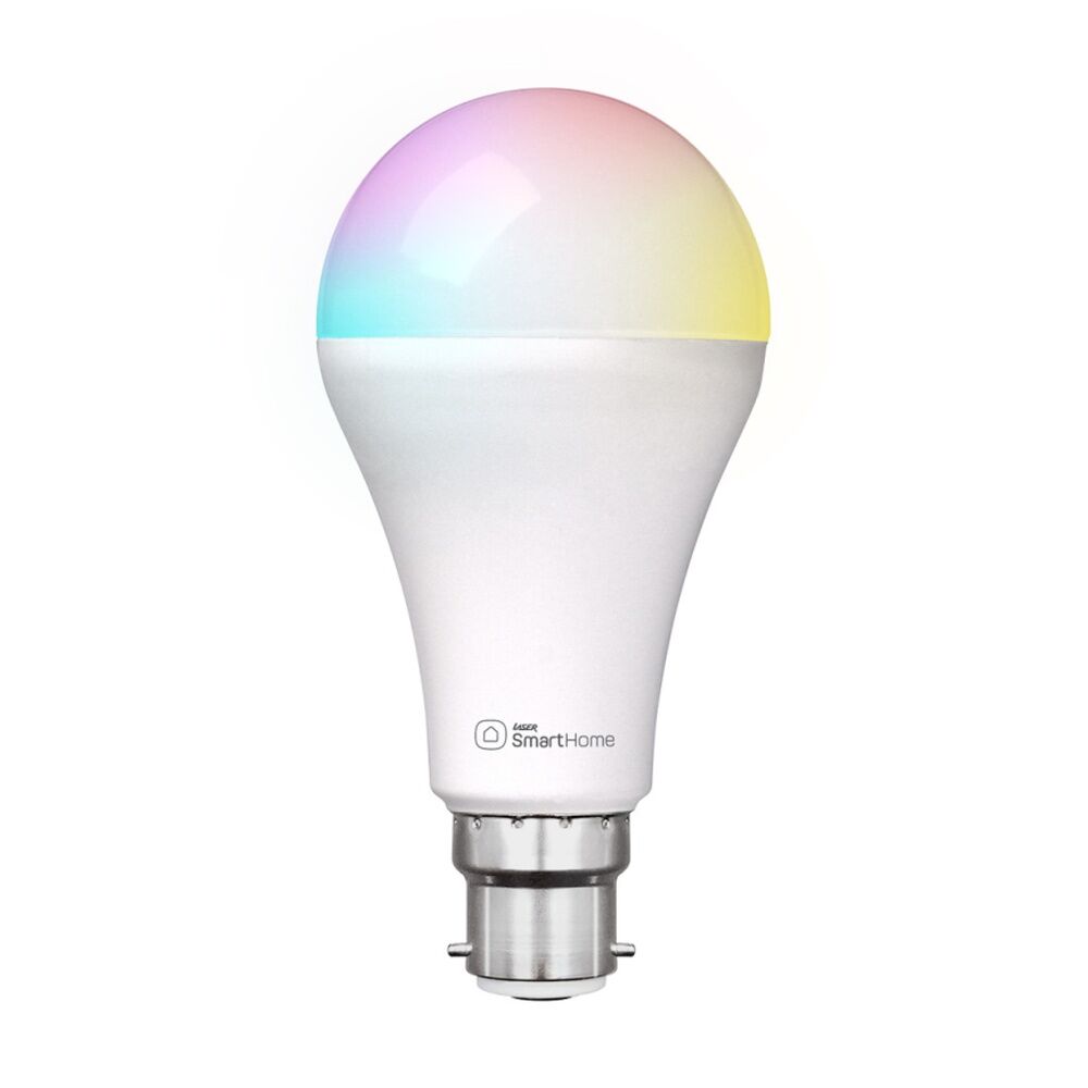 2x 4pc Laser Connect 10W Smart RGB Light Bulb B22 Colour Changing LED Set