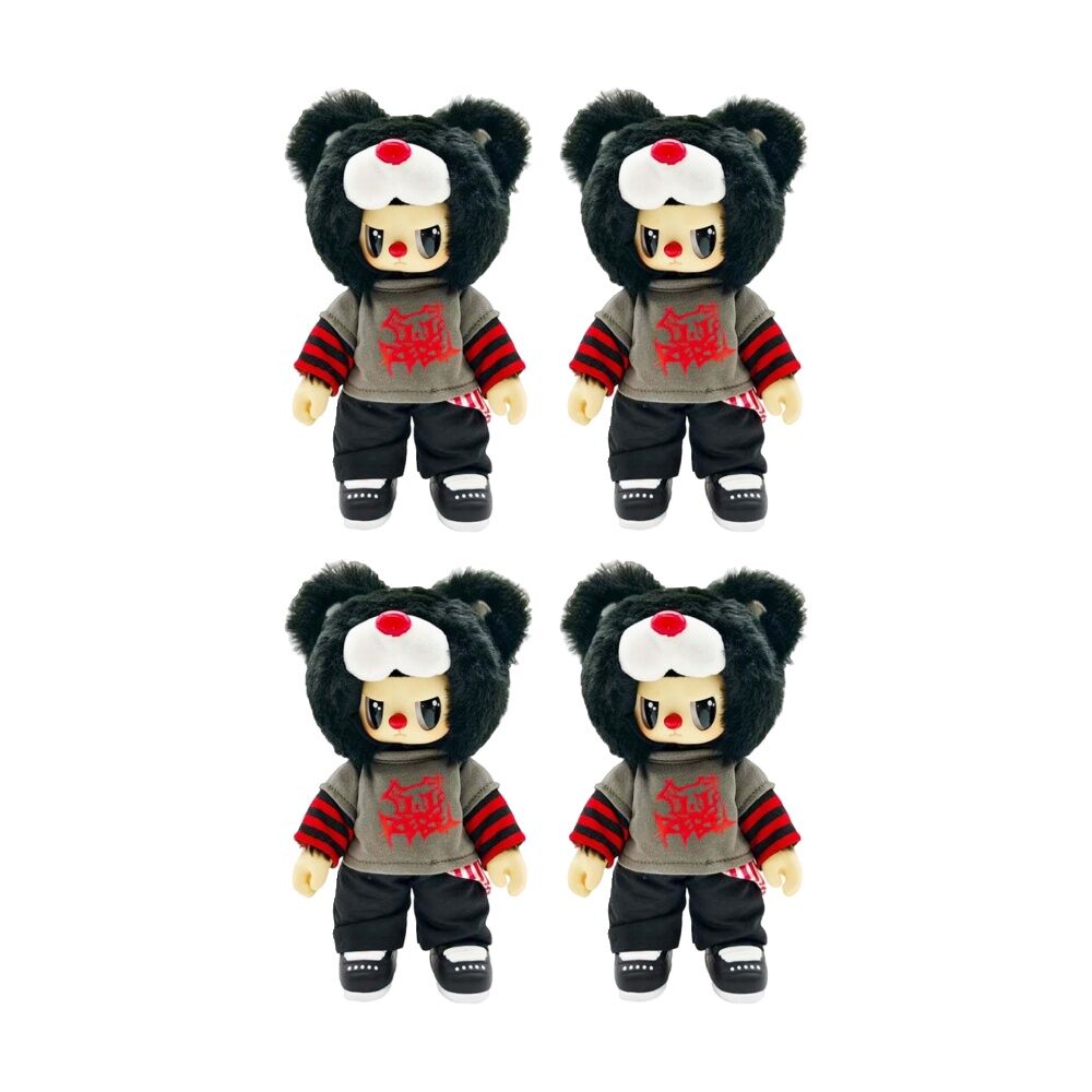 4PK Centel Pop Cuppo Rebel Bear Movable Street Series Blind Box Assorted 7"