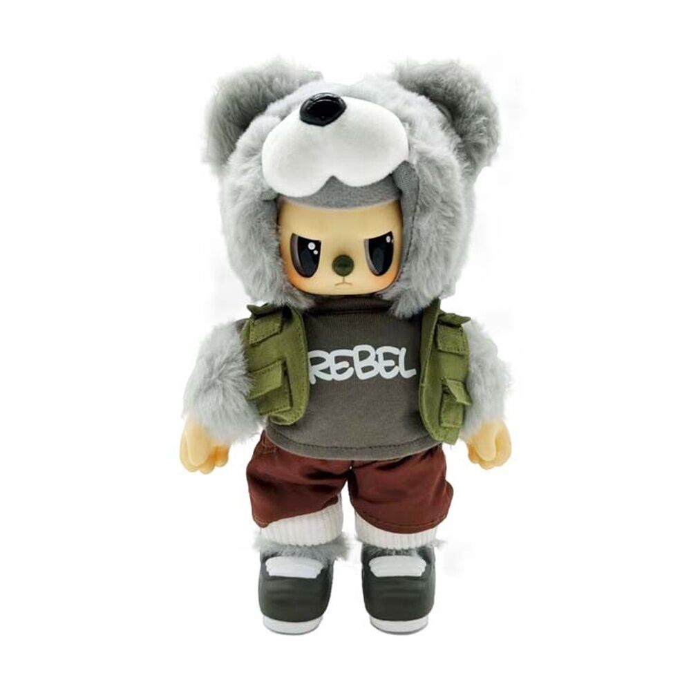4PK Centel Pop Cuppo Rebel Bear Movable Street Series Blind Box Assorted 7"