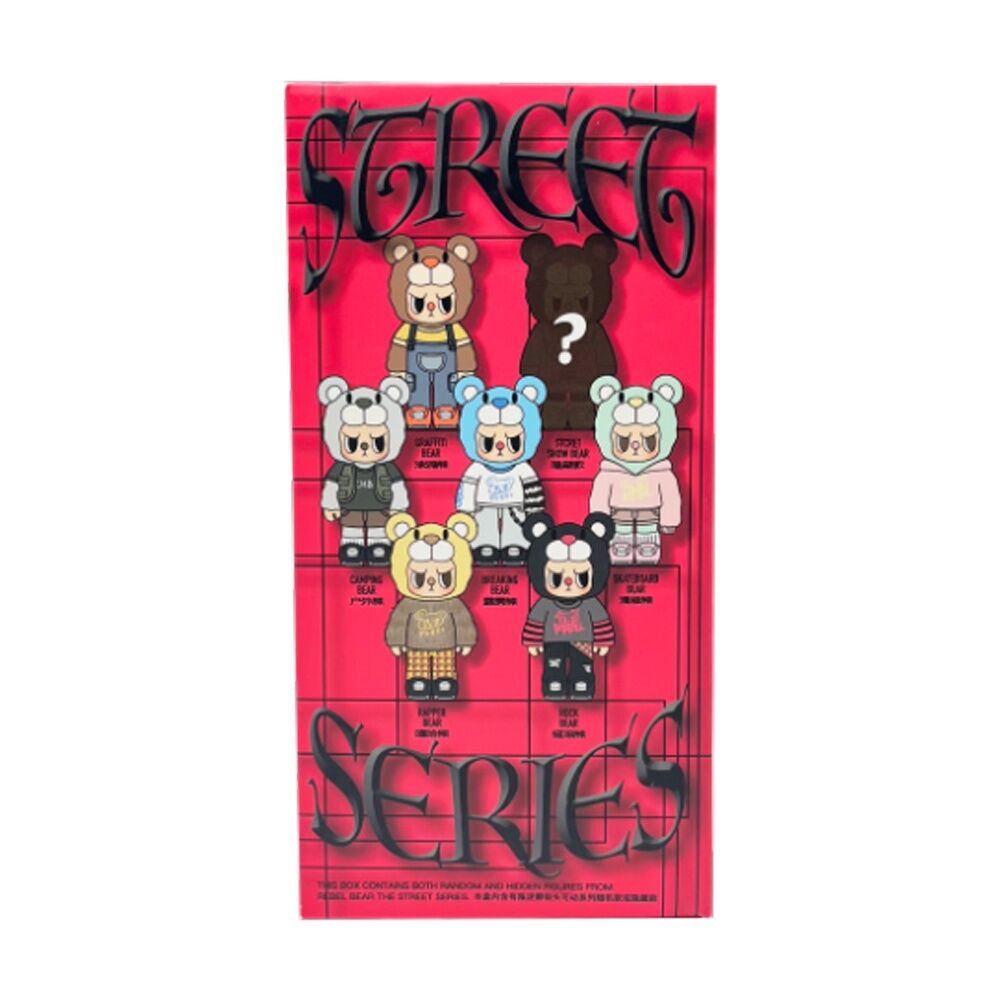 Centel Pop Cuppo Rebel Bear Movable Street Series Blind Box Assorted 7"