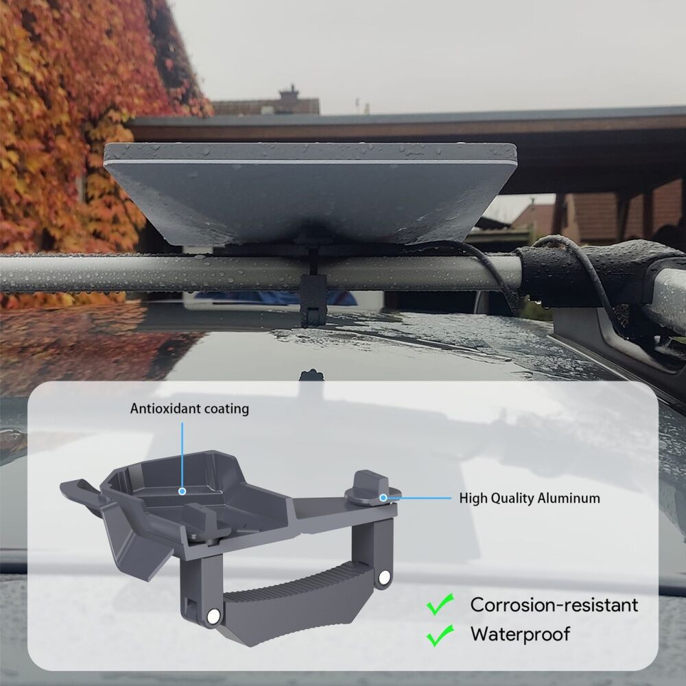 Chargecore Roof Rack Mount for Starlink Mini Adjustable Corrosion Resistant Grey