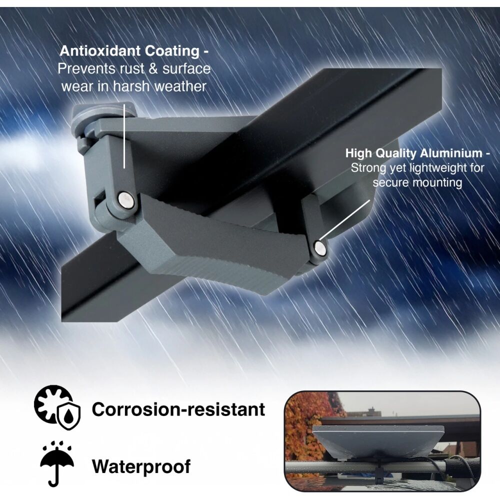 Chargecore Roof Rack Mount for Starlink Mini Adjustable Corrosion Resistant Grey
