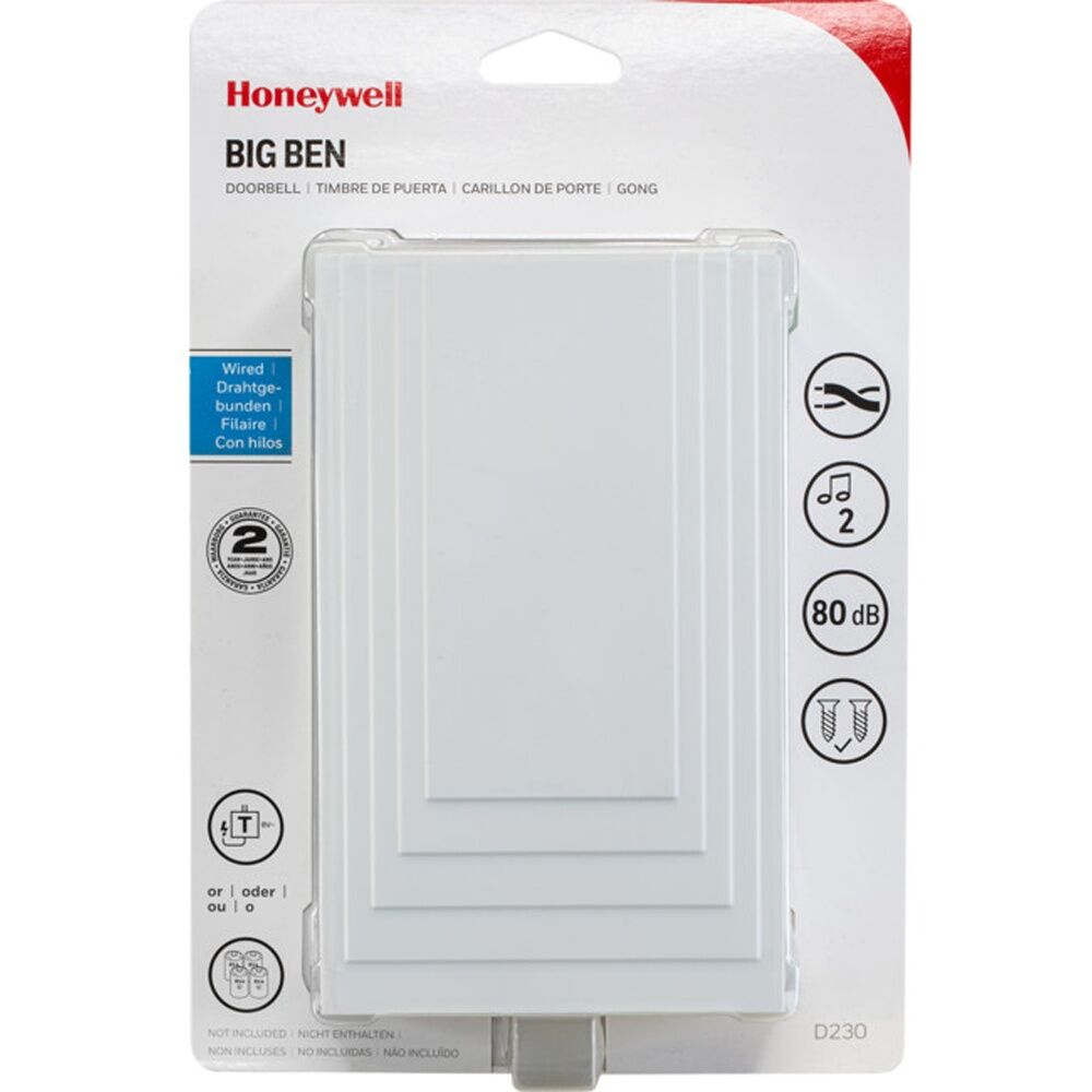 Honeywell Big Ben Door Bell Chime Ding Dong 171mm White