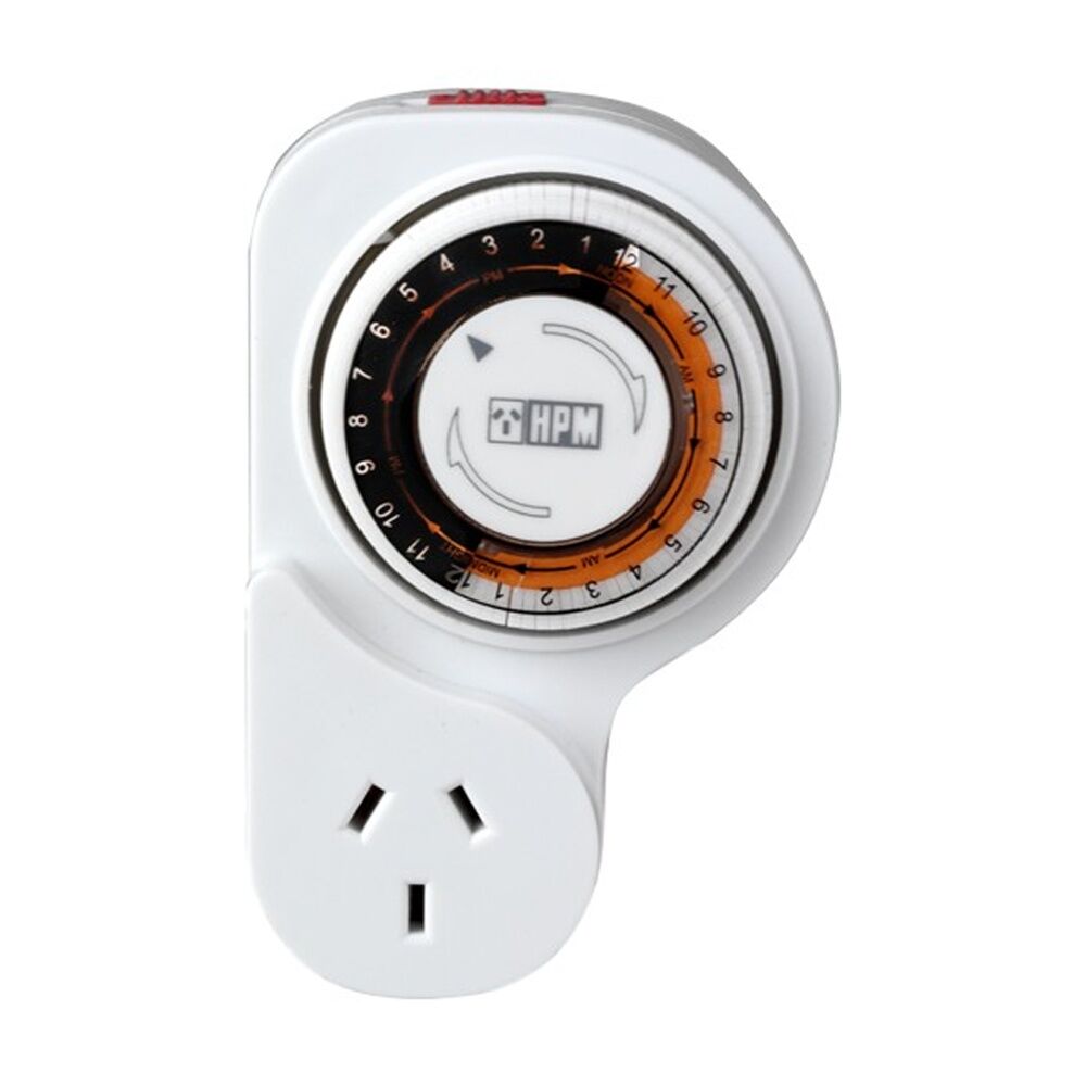 2PK Hpm 24 Hour Analogue Timer Electrical HPM Plug-in Security