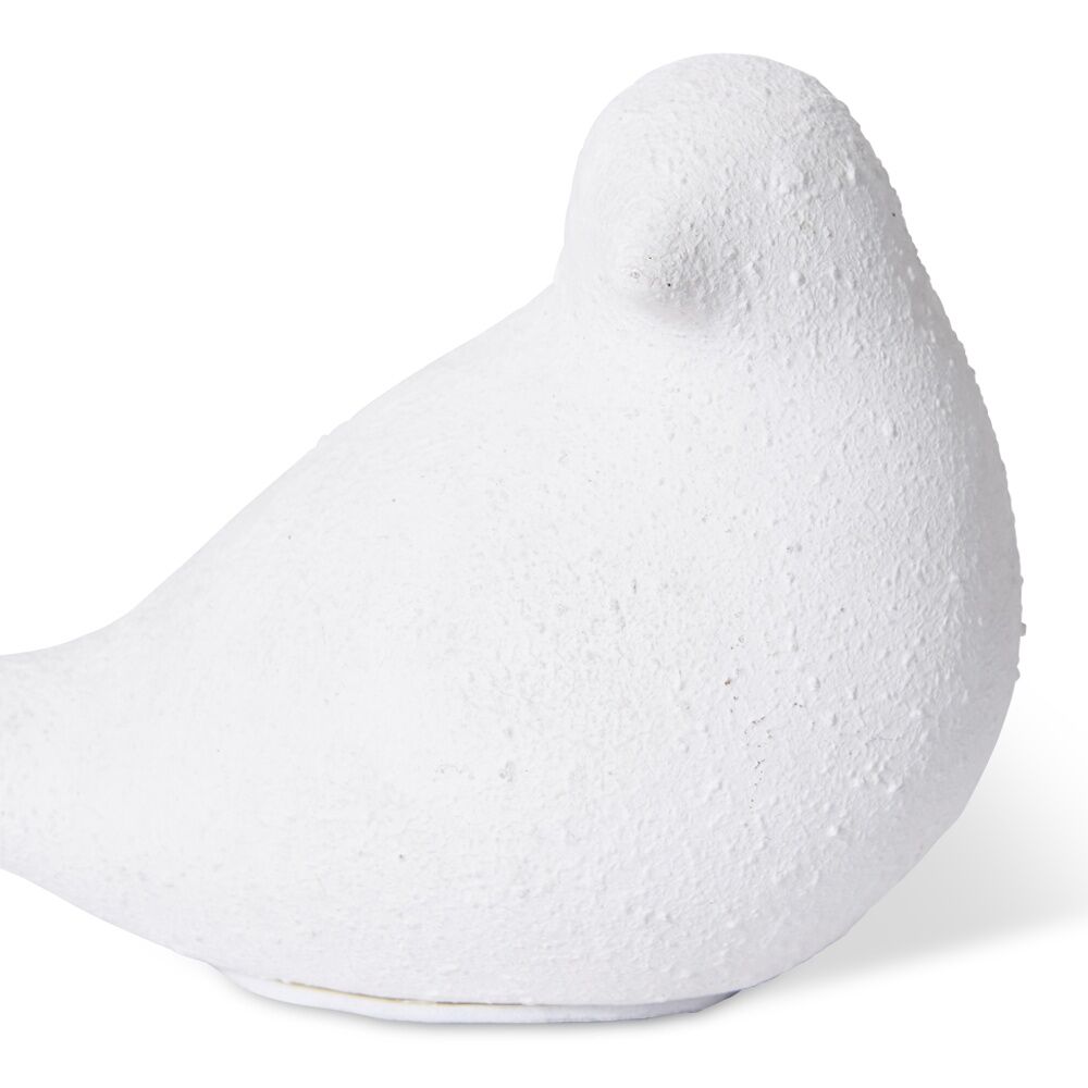 E Style Deon Ceramic Bird Figurine Decorative Ornament White 17x7x10cm