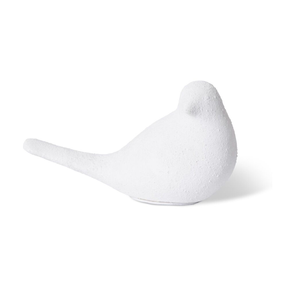 E Style Deon Ceramic Bird Figurine Decorative Ornament White 17x7x10cm