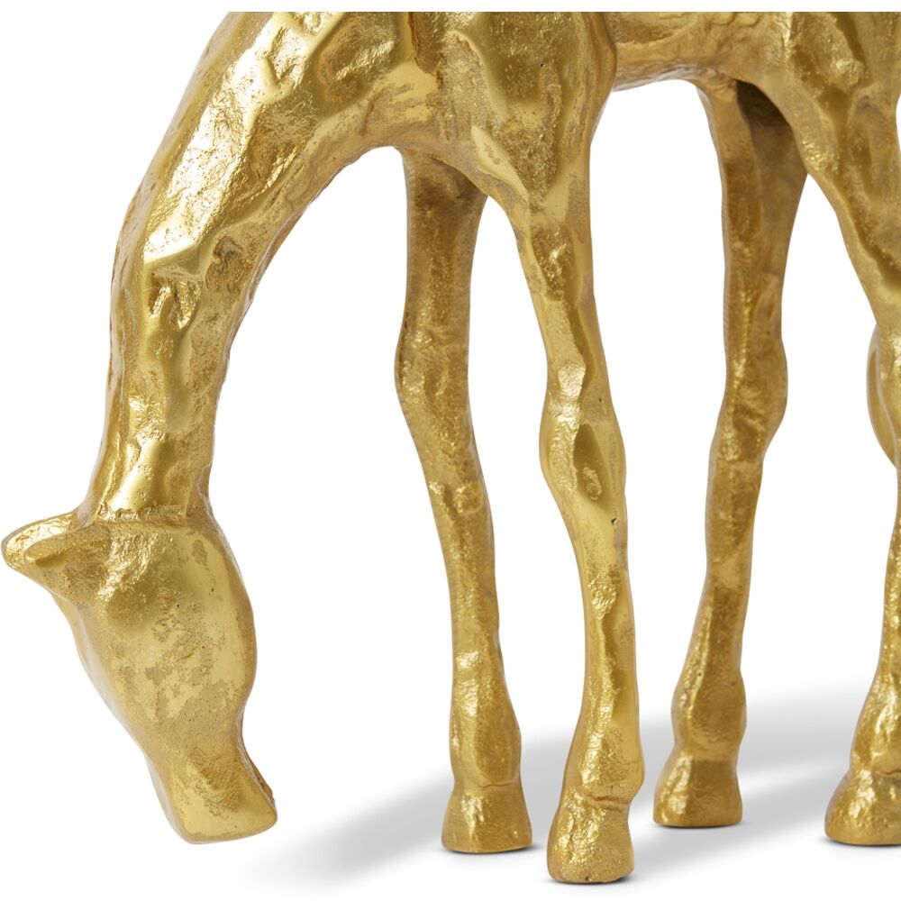 E Style Horse Sculpture Aluminium Modern Interior Decor Gold 31x9x30cm