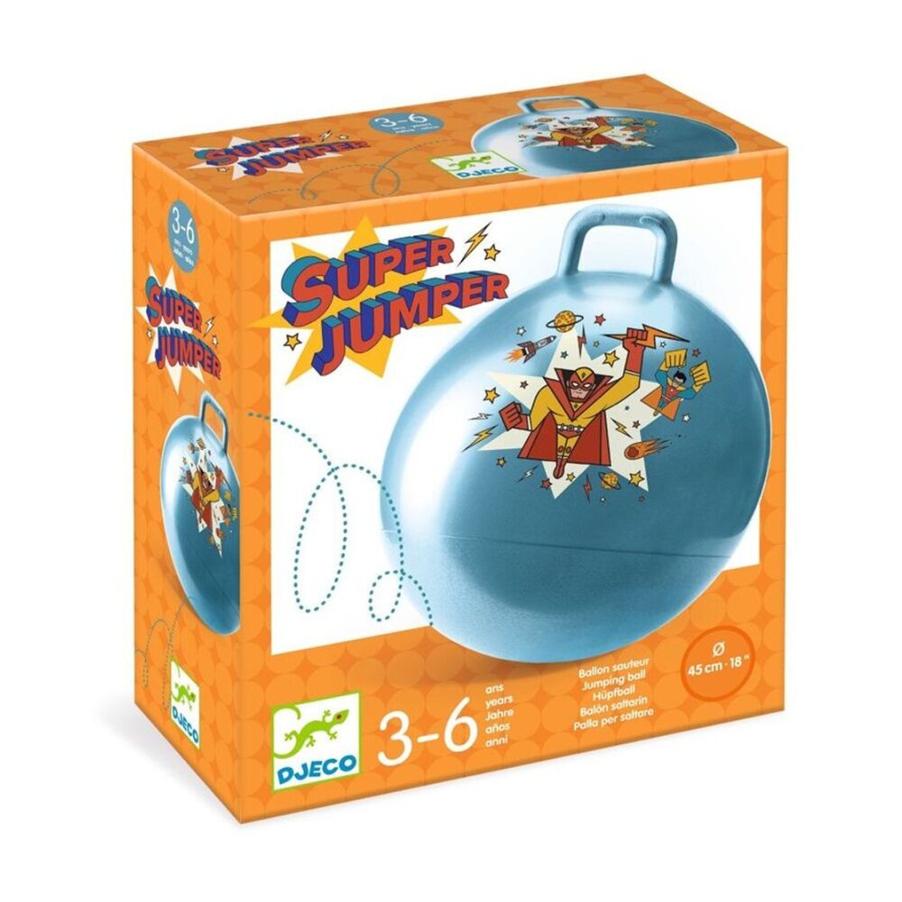 Djeco Super Jumper With H&le Reinforced PVC Space Hopper Balance Toy 3y+