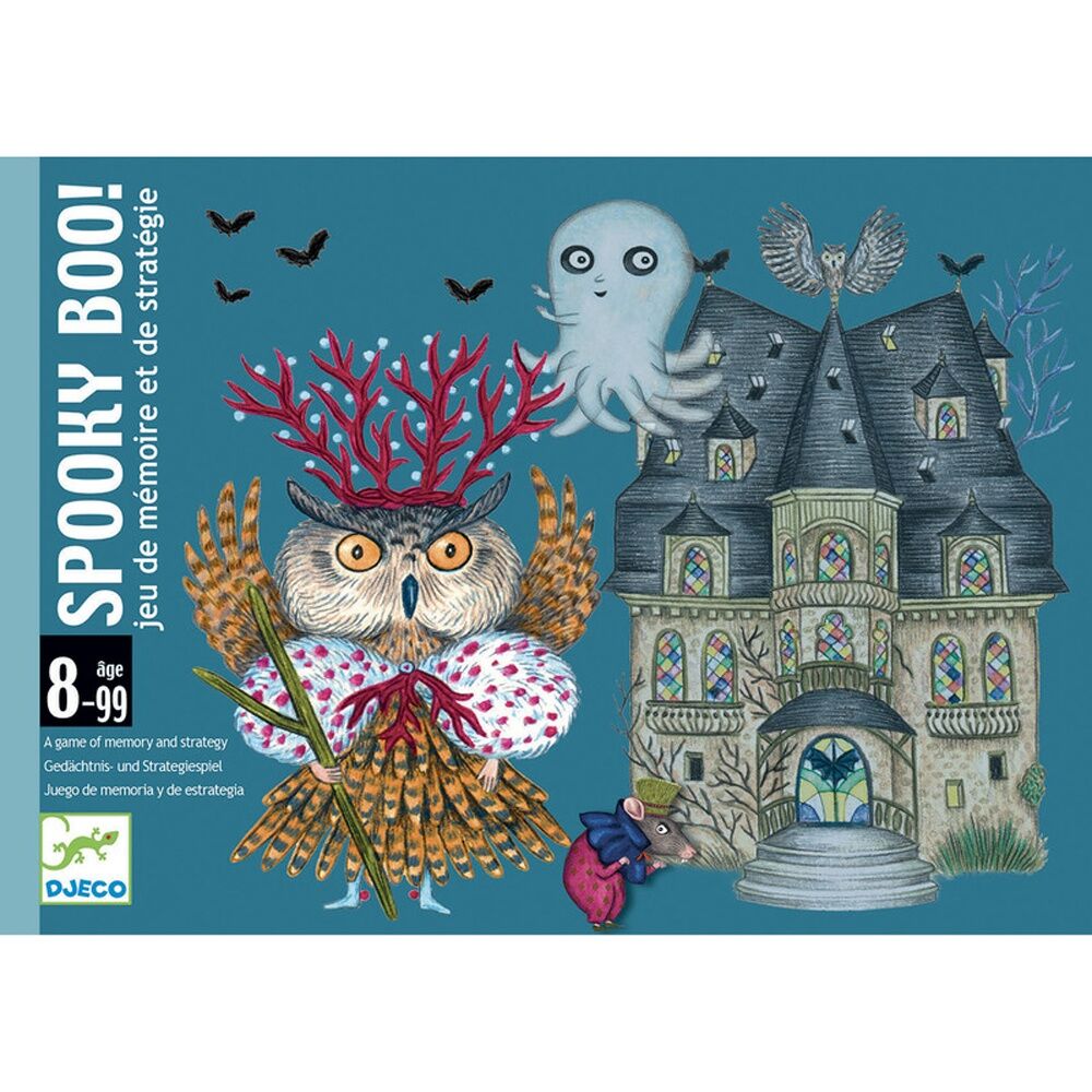 Djeco Spooky Boo Card Game Memory Strategy 2-4 Players Ages 8+