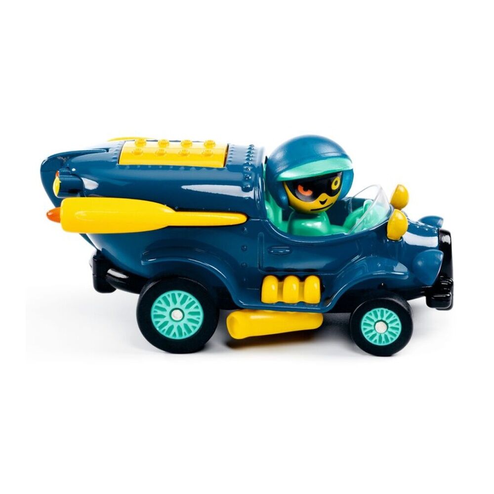 Djeco Navy Flying Butterfly Crazy Motors Metal Toy Car With Suspension 3y+