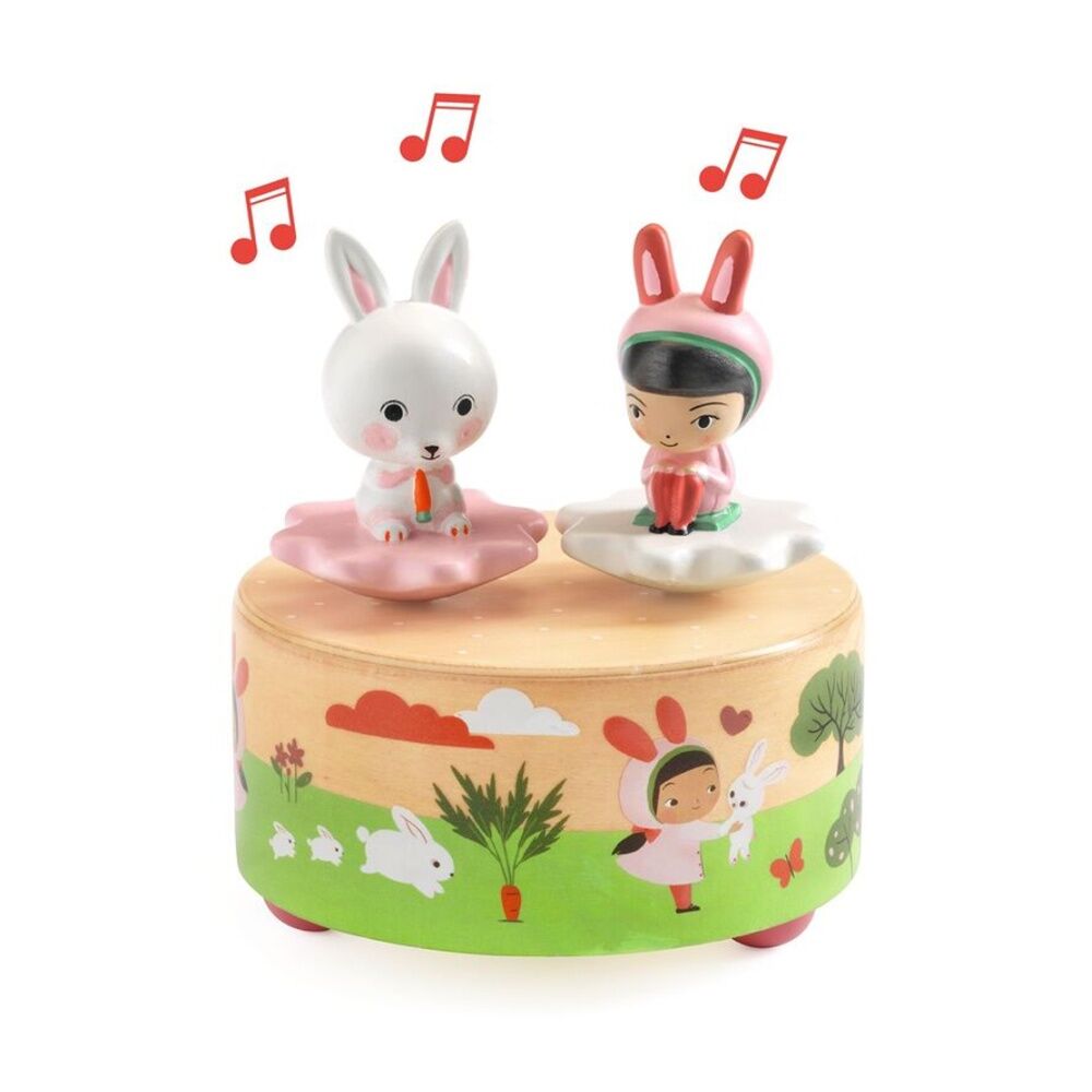 Djeco Garden Melody Magnetic Music Toy Rabbit & Girl Figurines 12 Months+