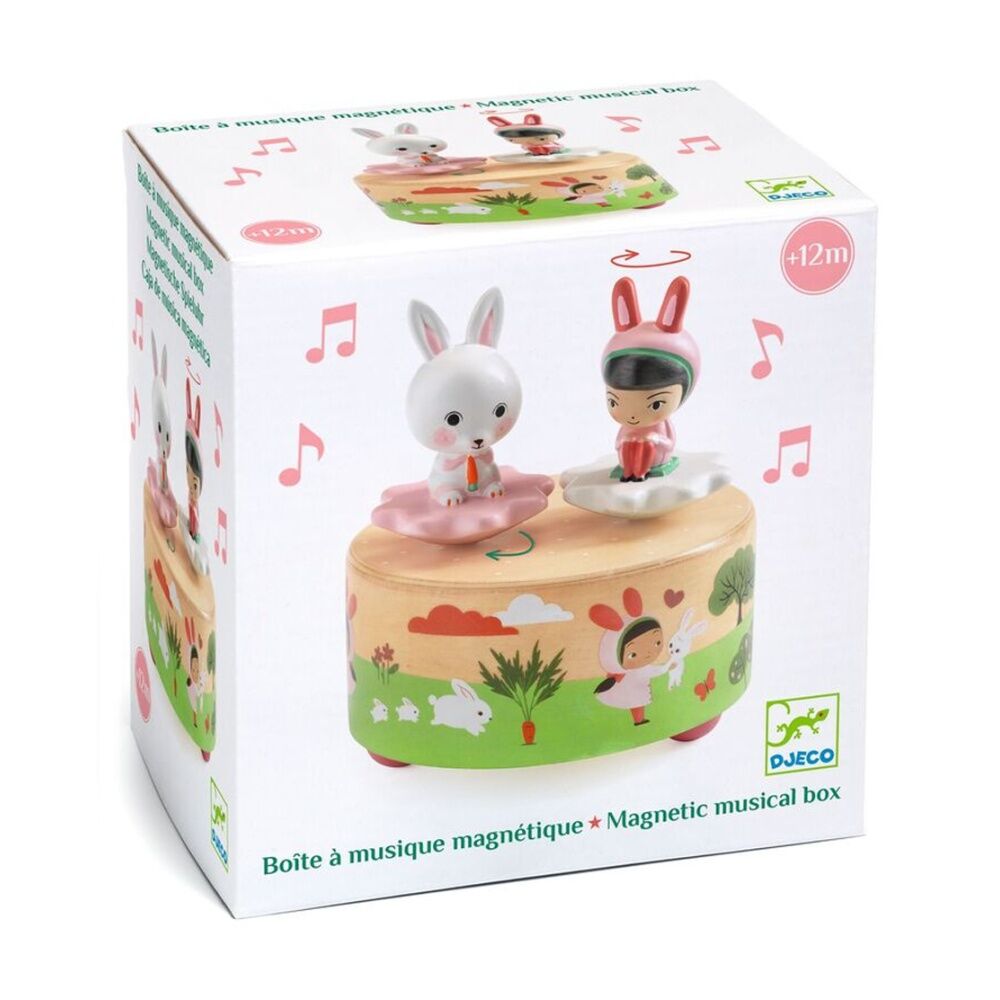 Djeco Garden Melody Magnetic Music Toy Rabbit & Girl Figurines 12 Months+
