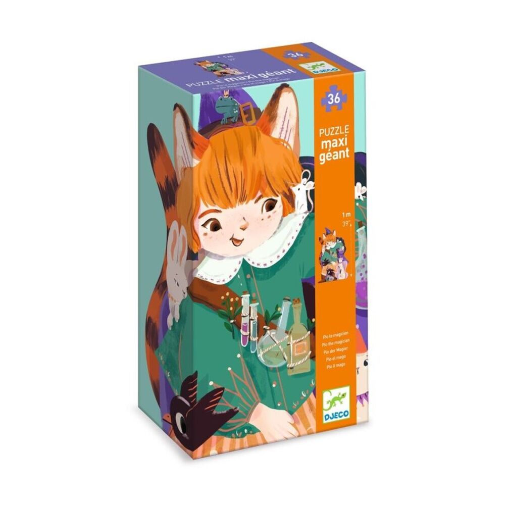 36pc Djeco Pio The Magician Giant Puzzle Large Pieces For Kids Ages 4+