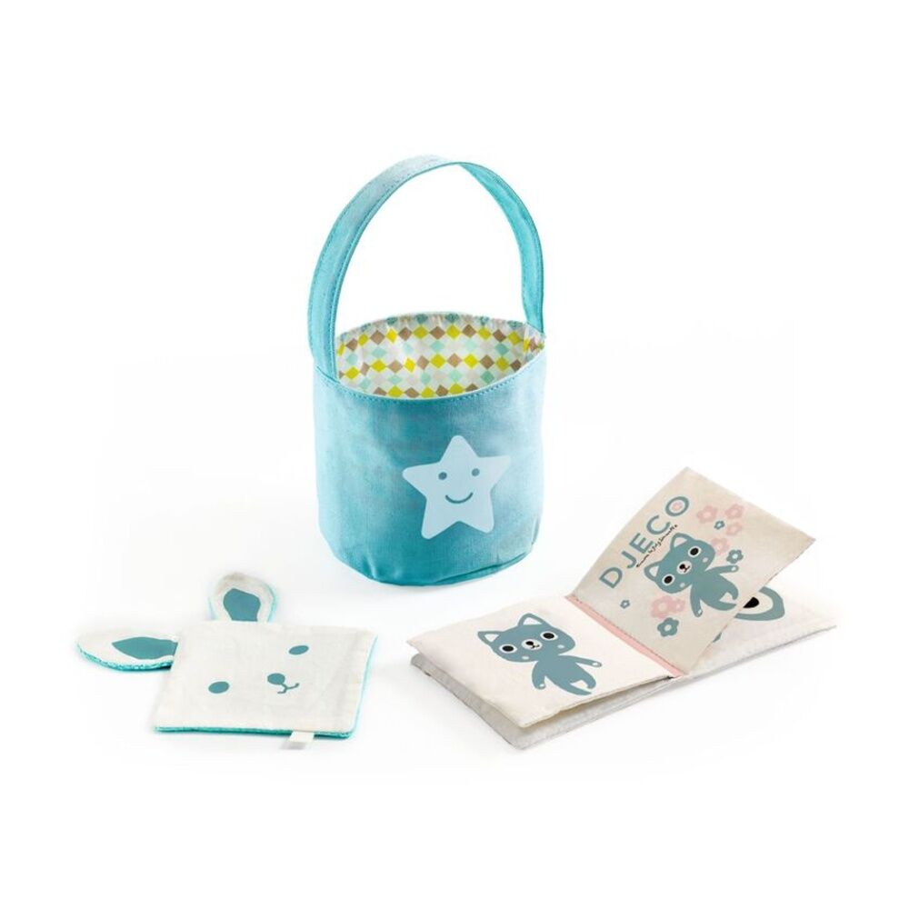 Djeco Sweet Dreams Set Bedtime Bag Blankie & Book For Baby Doll 2+ Years