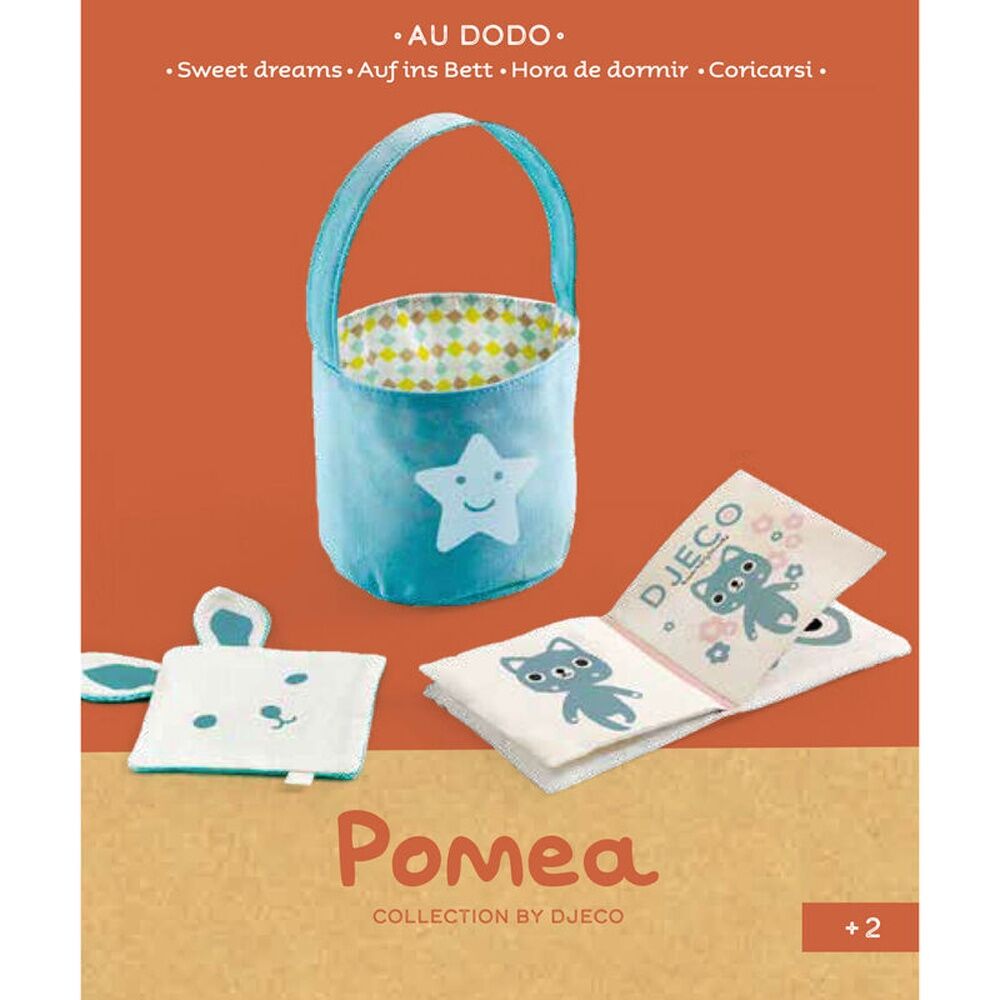 Djeco Sweet Dreams Set Bedtime Bag Blankie & Book For Baby Doll 2+ Years