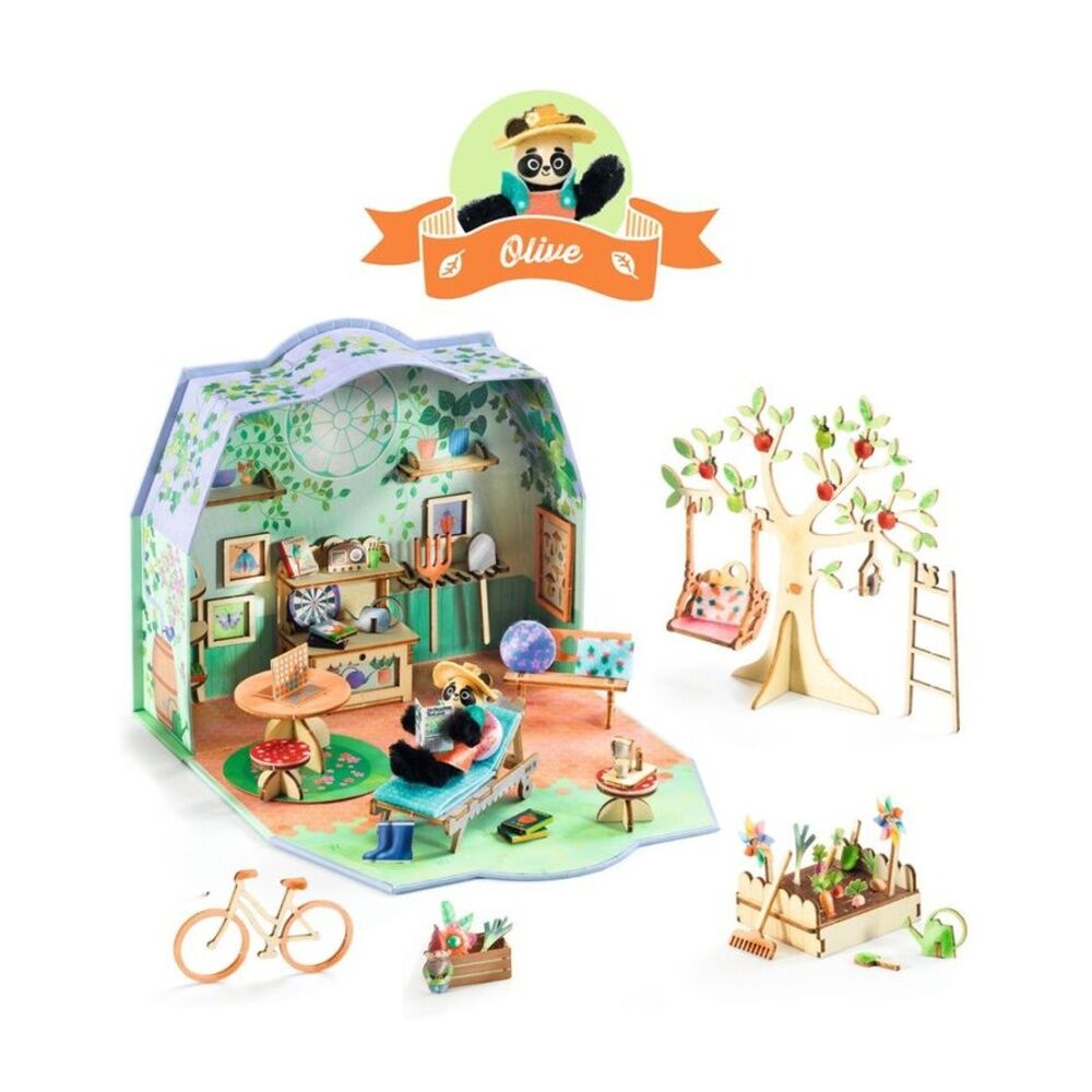 Djeco Olive Mi House Model Making Miniature Home Kit Craft Activity 8y+