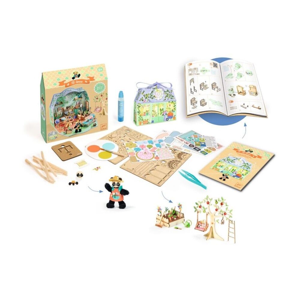Djeco Olive Mi House Model Making Miniature Home Kit Craft Activity 8y+