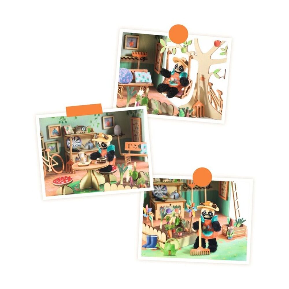 Djeco Olive Mi House Model Making Miniature Home Kit Craft Activity 8y+