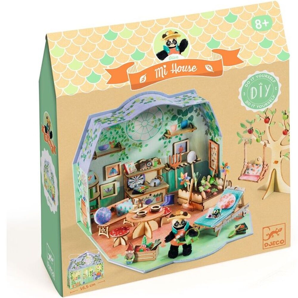 Djeco Olive Mi House Model Making Miniature Home Kit Craft Activity 8y+