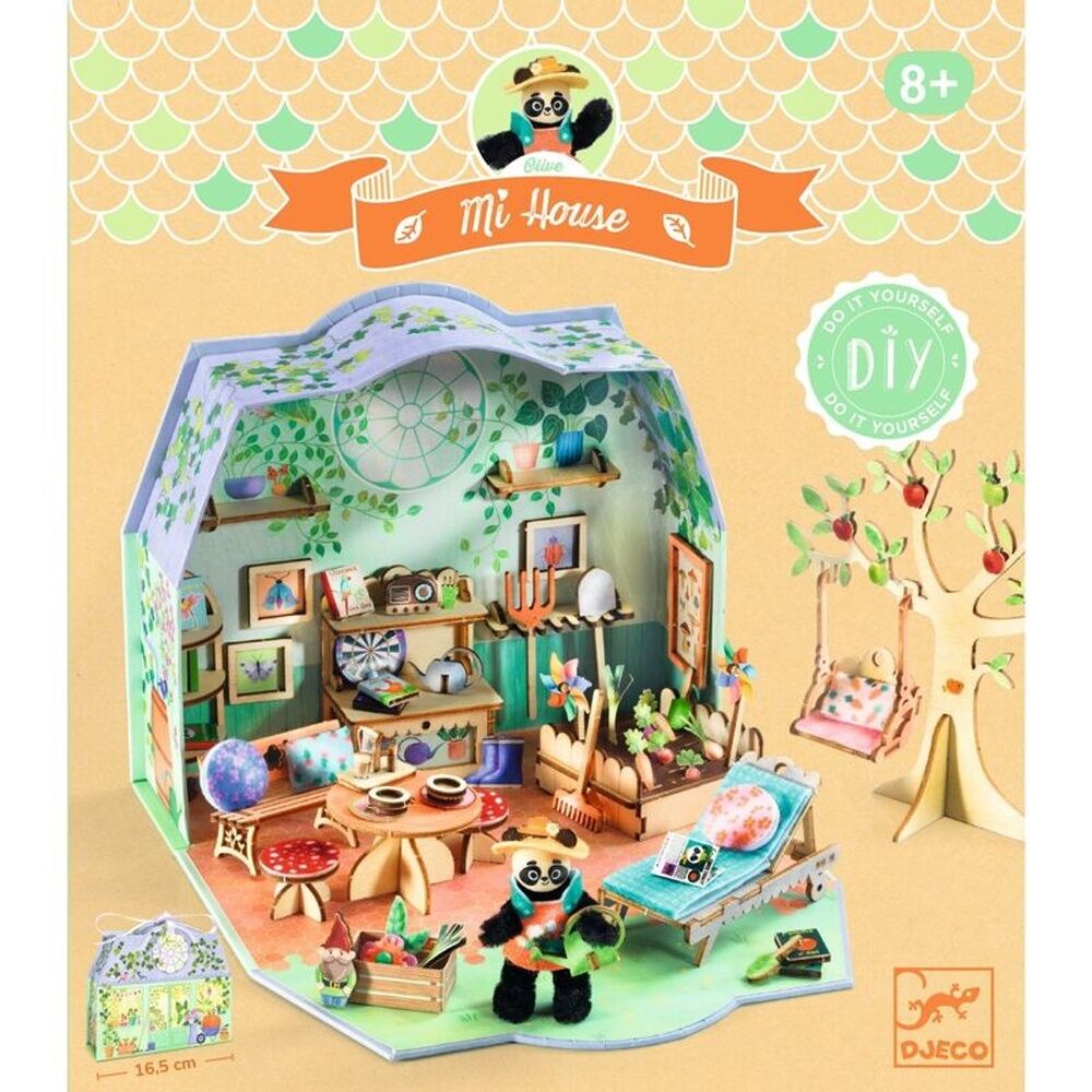 Djeco Olive Mi House Model Making Miniature Home Kit Craft Activity 8y+