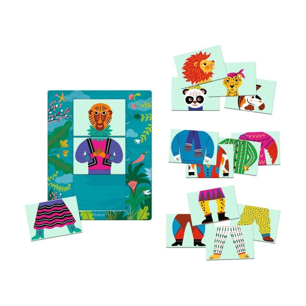 Djeco Modanimo Mix & Match Game Creative Animal Mixing Kids 3y+