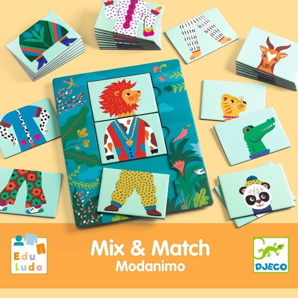 Djeco Modanimo Mix & Match Game Creative Animal Mixing Kids 3y+