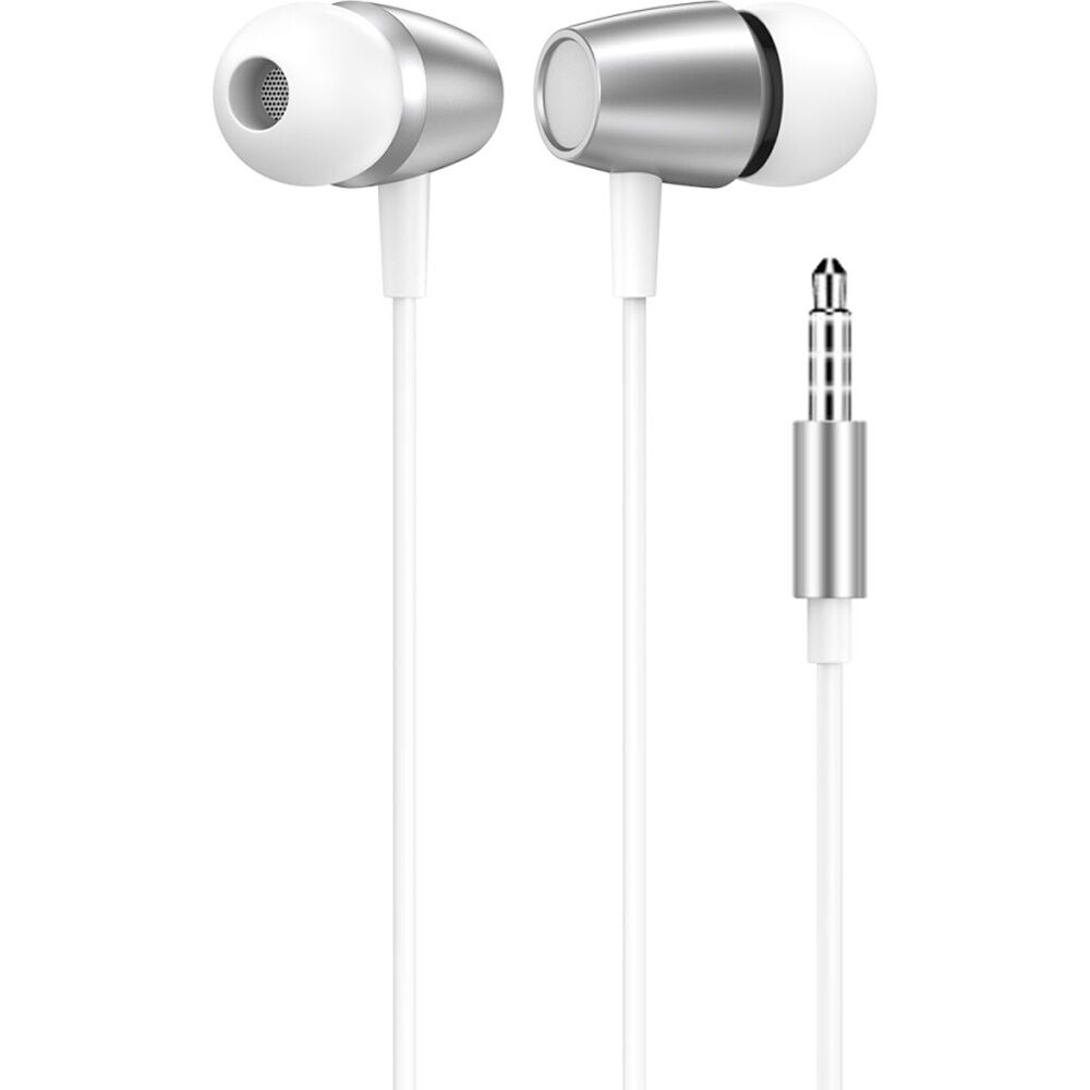 4PK Dull Co. Wired In-Ear Earphones W/ Mic & Inline Track Controls 3.5mm AUX Wh