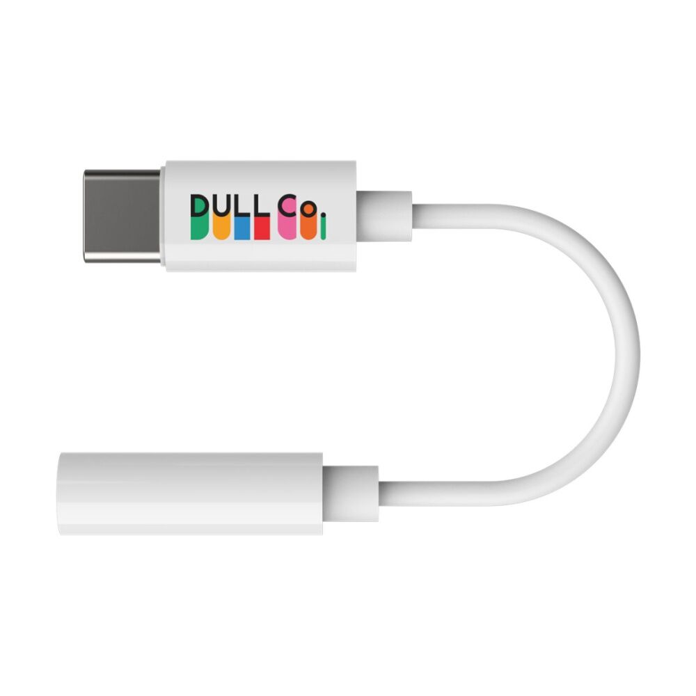 4PK Dull Co. USB-C to 3.5mm AUX Audio Headphone/Earphone Adaptor White