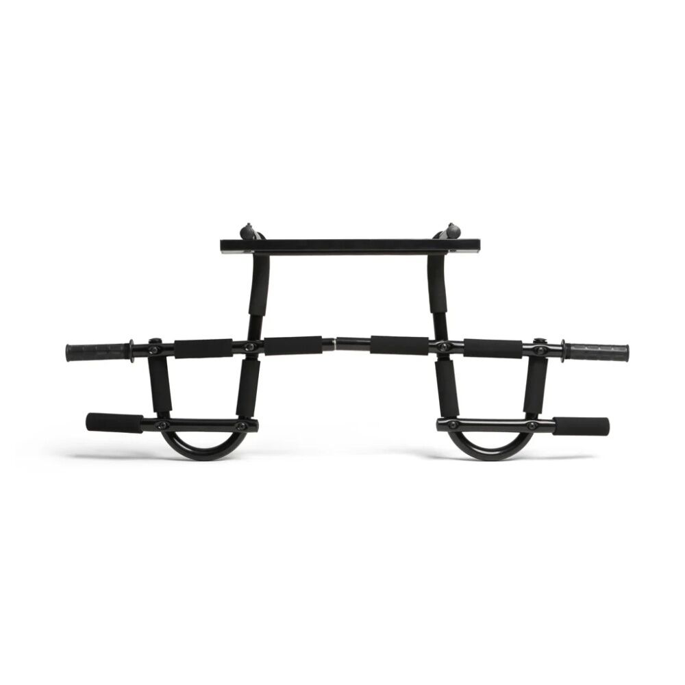Everlast Advanced Door Gym Bar Foam Grip Handles Fitness Equipment Black
