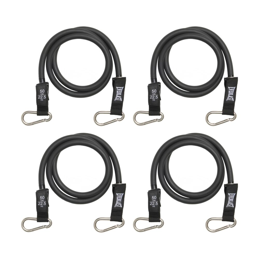 4PK Everlast Resistance Tube 22.5kg Durable Strength Training Fitness Equipment