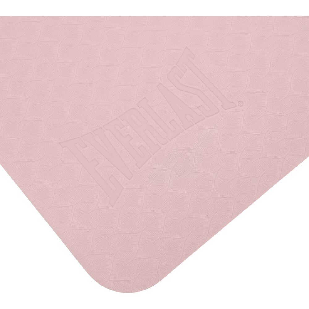 Everlast Yoga Mat 6mm Thick Cushioned Non-Slip Fitness Equipment Pink