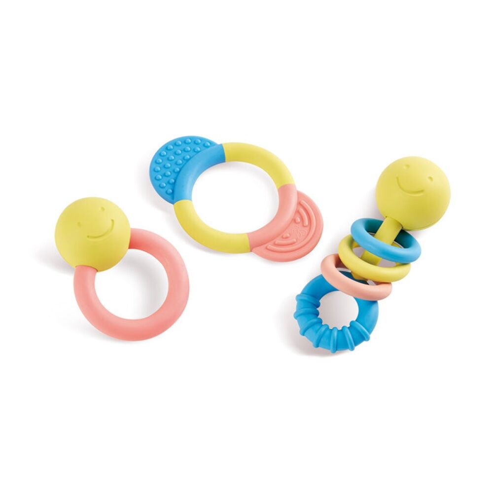 Hape Rattle Teether Collection Sensory Toys For Babies/Infants Multicolour