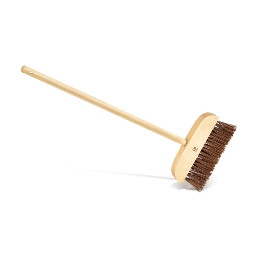 2PK Hape Garden Broom Wooden Gardening Tool Outdoor Play Kids Toy 4y Brown